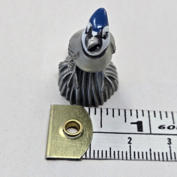 Gateway Vintage Pewter Blue Jay Figurine Small Collectible Vintage Painted Face - Picture 8 of 9
